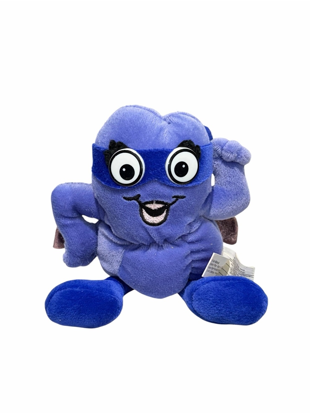 Toy Box Creations Purple Superhero Heart Plush Stuffed Toy